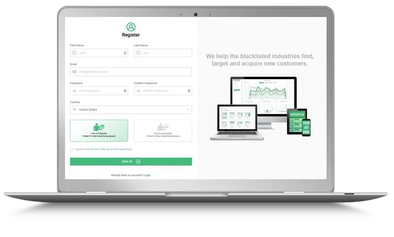 publisher cpm cannabis advertising exchange cpc crypto